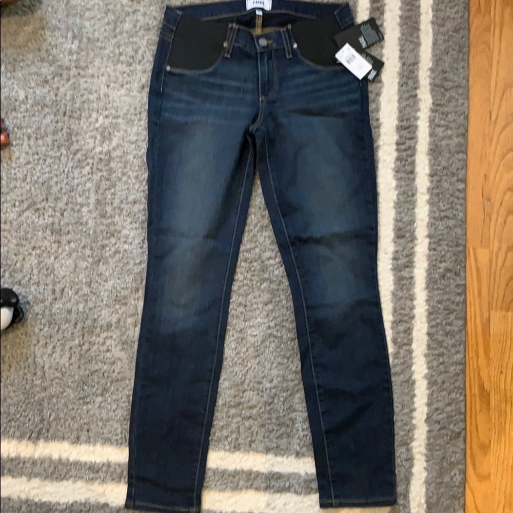 Paige under belly maternity jeans
